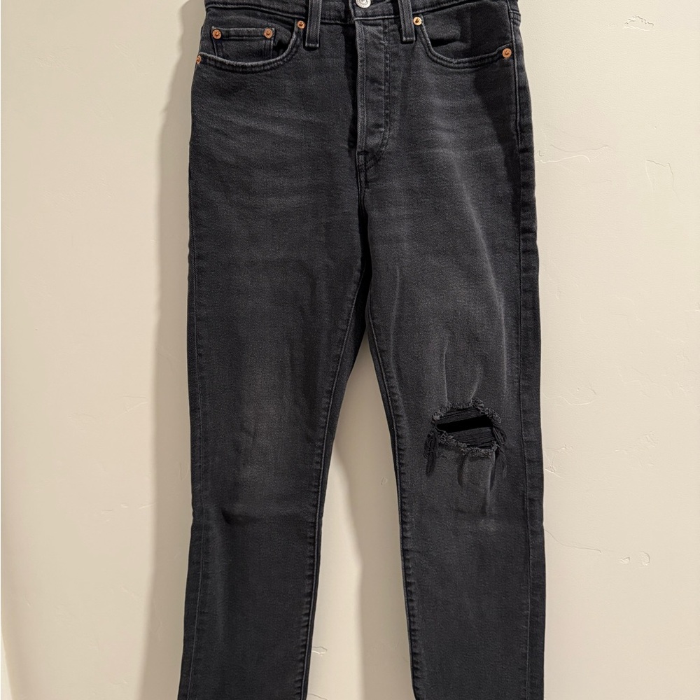 Levi's Black Straight Leg Jeans